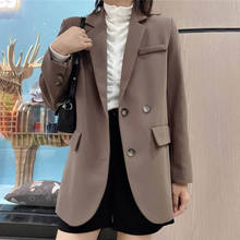 Casaco outono inverno estilo coreano jaqueta com design temperado algodão acolchoado blazer feminino sutiã estilo single-breasted tops casuais y1284 2024 - compre barato