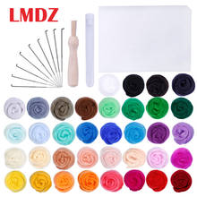 Lmdz-kit de iniciante de agulha para artesanato, 36 cores, fibra de lã, ferramentas para trabalhos domésticos 2024 - compre barato