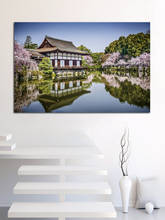 Imágenes de arte para decoración del hogar y sala de estar, imágenes de hermoso paisaje de Lago de Tokio, Japón, postes de tela, EX470 2024 - compra barato