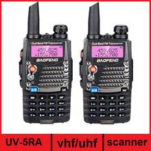 BAOFENG-walkie-talkie UV-5RA, Radio Amateur de largo alcance, transceptor Ham, CB, escáner, 10KM, VHF, UHF, 2 uds., actualizado de UV-5R 2024 - compra barato
