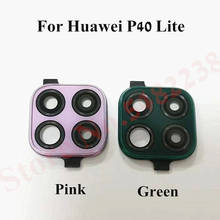 Anillo de cámara trasera Original, cubierta de lente de cristal para Huawei P40 Lite, marco de lente de cámara trasera con piezas de repuesto 2024 - compra barato