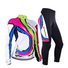 Roupas femininas de lycra para bicicleta, conjunto de malha de ciclismo, calças em gel para mulheres, roupas para bicicleta mtb, kit de vestido 2024 - compre barato