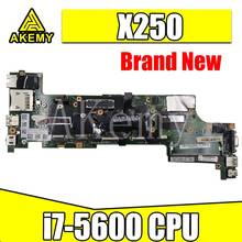 For Lenovo Thinkpad X250 Notebook Motherboard VIUX1 NM-A091 CPU i7 5600U 100% test work FRU 00HT376 00HT383 00HT372 00HT387 2024 - compre barato