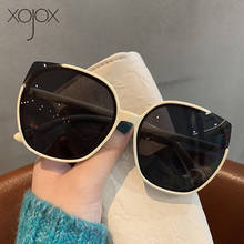 Очки солнцезащитные XojoX кошачий глаз для мужчин и женщин, Модные Винтажные Аксессуары от солнца, UV400, превышает размеры, 2021 2024 - купить недорого