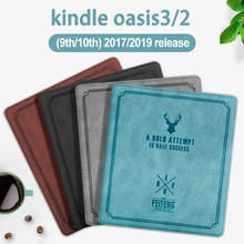 PU Leather Deer Head Soft Case for 7" Kindle Oasis 2 3 eReader for  Kindle Oasis 2017/2019 Auto Sleep/Wake Magnetic Cover 2024 - buy cheap