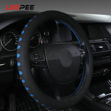 LEEPEE Car Steering-wheel Covers Diameter 38cm Car Steering Wheel Cover Fit For Most Cars EVA Punching Car-styling Universal 2024 - buy cheap