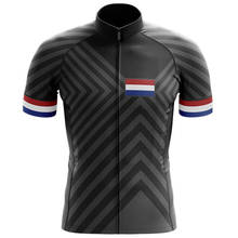 Netherlands black Pro Cycling Jersey Summer Breathable MTB Bike Clothes Short Sleeve Bicycle Clothing Ropa Maillot Ciclismo 2024 - buy cheap