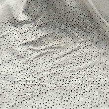Tecido perfurado branco, 100% algodão, bordado, renda, vestido, roupa decorativa, tecidos macrame, faça você mesmo, costura, tecido de mesa 2024 - compre barato