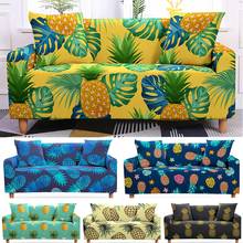 Pinaple tropical planta capa de sofá secional capa de sofá capa de sofá elástico capa de sofá estiramento poltrona slipcovers 2024 - compre barato