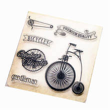 Hot selling carimbo transparente de bicicleta/carimbo de rolo de selo de silicone faça você mesmo álbum de scrapbook/produção de cartão 2024 - compre barato