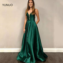 Yunuo longue a linha vestidos de baile robe de soiree mergulhando querida decote noite formal vestidos de festa 26768 2024 - compre barato