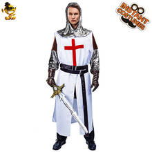 Purim homem cavaleiro romano traje cosplay halloween trajes rpg adulto guerreiro trajes 2024 - compre barato