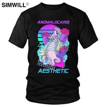 Trendy Latest T-Shirt Men's Pure Cotton Anomalocaris Aesthetic T Shirt Short Sleeve Synthwave Graphic Print Tee Gift Merchandise 2024 - buy cheap