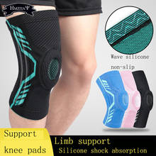 Almohadillas deportivas de Soporte de silicona para rodilla para saltos, Protector de articulaciones para correr, baloncesto, Meniscus, anticolisión 2024 - compra barato