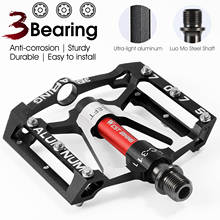 WEST BIKING 3 Bearings Bicycle Pedals Ultralight Anti-slip CNC Road MTB Pedal Cycling Sealed Bearing Bike Pedals Accessories 2024 - buy cheap