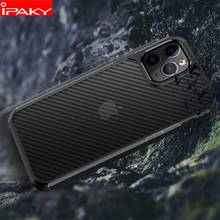 IPAKY for iPhone 12 Case for iPhone 12 Pro Mini Case Carbon Fiber Skin Transparent Protect Soft Cover for iPhone 12 Pro MAX Case 2024 - buy cheap