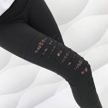 Normov mulheres leggings sólido rendas retalhos buraco tornozelo comprimento poliéster jeggings casual cintura alta empurrar para cima leggings 2024 - compre barato