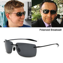 JackJad Sports TR90 Ultralight Rimless Frame Breakwall Style Sunglasses For Men Women Vintage Polarized Brand Design Sun Glasses 2024 - buy cheap
