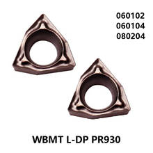Original WBGT 060102 080204 WBMT060102 WBMT060104 WBMT080204 L-DP PR930 Pear-shaped Boring Insert for Small Inner Hole for P M 2024 - buy cheap