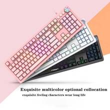 Jelly Comb RGB Gaming Mechanical Keyboard for Gamer Laoptop Computer Wired Gaming Keyboard 104Keys Multimedia Ergonomic Design 2024 - buy cheap