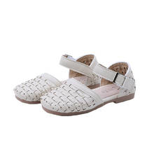Sandália infantil feminina casual, calçado meia-sandália de malha para praia para primavera e verão 2024 - compre barato