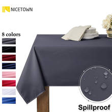 NICETOWN-Mantel impermeable para correr, fácil de limpiar, para cenas familiares, fiestas, interiores y exteriores, resistente al polvo 2024 - compra barato