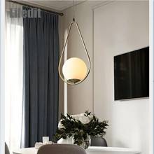 Modern LED Pendant Light  Glass Hanging Lamp Bedroom Kitchen Lights Fixture Water Drop Shape Living Room Pendant Home Decoration 2024 - buy cheap