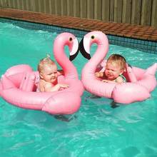 Baby Swim Seat Unicorn Flamingo Inflatable Pool Swimming Ring 0-4 Years Infant Float Swimming Circle Pool Water Toys 2024 - buy cheap