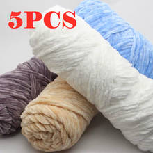 5PCS Velvet yarn Soft protein Cashmere Yarn silk wool crochet knitting Yarn cotton baby wool DIY sweater 2024 - buy cheap