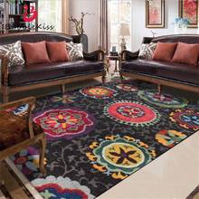 Bubble Kiss-alfombras de estilo étnico abstracto Vintage con patrón de flores para sala de estar, decoración personalizada para el hogar, dormitorio, alfombrillas 2024 - compra barato