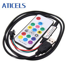 USB RGB Pixel WS2812 Controller RF Remote Control For 5V WS2812B WS2811 LED Strip 2024 - buy cheap