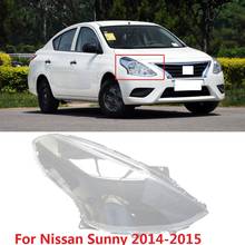 CAPQX For Nissan Sunny Almera Versa 2014-2016 Front Headlamp Transparent Lamp cover Headlight Lampshade glass lens Shade Shell 2024 - buy cheap