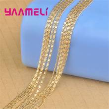 5PCS Lot 20 Inch 18KGF Yellow Gold Filled Jewelry Findings Accessories Flat "S" Shape Link Necklaces Chain for Pendant Collar 2024 - compre barato