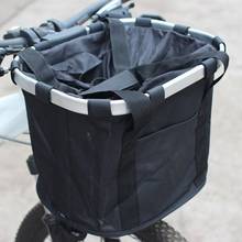 Велосипедная корзина, складная съемная корзина на передний руль велосипеда, съемная сумка, Прямая поставка 2024 - купить недорого