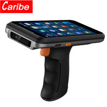 CARIBE-escáner de código de barras portátil con agarre, lector de código de barras, PL-55L, PDA, Android 8,1, láser 1D, 2D, QR 2024 - compra barato