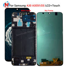 Pantalla táctil LCD para móvil, montaje de digitalizador con marco para Samsung galaxy A30 SM-A305FN/DS A305F/DS A305 2024 - compra barato