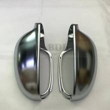 BODENLA One Pair Rearview Mirror Case Side Mirror Chrome Matte Cover For VW Jetta 5 Golf MK5 2024 - buy cheap