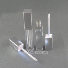 8ml  30pcs LED Acrylic Lipgloss Tube Silver Lip Glaze Tube With Mirror Acrylic Lip Gloss Tube With LED Light Lipgloss Packaging 2024 - buy cheap
