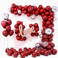 50pcs 5/10/12inch Thick Ruby Red Latex Balloons Double Layer Helium Ballon Globos Wedding Valentine Birthday Party Decorations 2024 - buy cheap