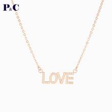 Custom Name English Letters Exquisite Necklace Fashionable Zircon Ladies Clavicle Chain Women Jewelry For Girlfriend Gift 2024 - buy cheap