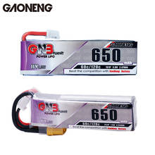 Gaoneng-bateria de drone gnb lipo, 650mah, 60c, 2s, hv, com plugue jst, xt30, para emax, tinycom, kingkong, ldarc, pequeno, whoafpv 2024 - compre barato