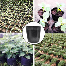 Cuenco grueso de Vientiane mate, macetas de plástico de alta calidad para plantas suculentas, maceta redonda, suministros de jardín, color negro 2024 - compra barato