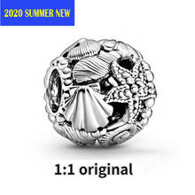 Cuentas de plata esterlina 2020 para mujer, accesorio compatible con pulseras Pandora originales, amuleto del mundo submarino, regalo de joyería, verano 925 2024 - compra barato