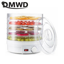 DMWD-deshidratador de alimentos, máquina de secado de carne de cinco capas, secador de aire de aperitivos, 5 bandejas, 110V, 220V, enchufe europeo y estadounidense 2024 - compra barato