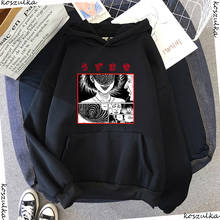 Junji Ito-Sudadera con capucha de Anime para mujer, ropa de calle de Japón, ropa de calle horrible, sudadera cómoda informal de talla grande, Tops Harajuku B1, 2020 2024 - compra barato