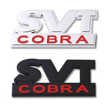 Etiqueta do carro svt cobra frente capa grille emblema emblema tronco traseiro 3d decalques carro para ford mustang shelby svt cobra f150 f250 f350 2024 - compre barato