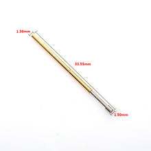 100 PCS P100-G2 Test Probe Phosphorus Copper Tube Spring Test Probe Length 33.35m Needle Diameter 1.36mm Test Probe 2024 - buy cheap