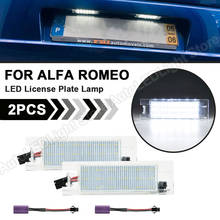 2X LED Number License Plate Lights Lamp For Alfa Romeo 147 156 159 166 Giulietta Mito GT Spider MiTo Fiat Multipla Grande Punto 2024 - buy cheap