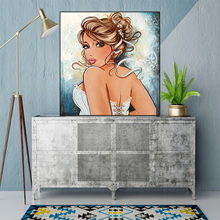 Pintura de diamante 5D DIY para mujer Sexy, cuadrados o redondos de imitación bordado de diamantes, mosaico para decoración del hogar, regalo único 2024 - compra barato