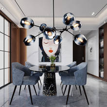 Nordic LED Chandelier Lighting for Home Decoration, Minimal Living Room Chandelier Hanging Lamp Bedroom Indoor Light Fixtures 2024 - buy cheap